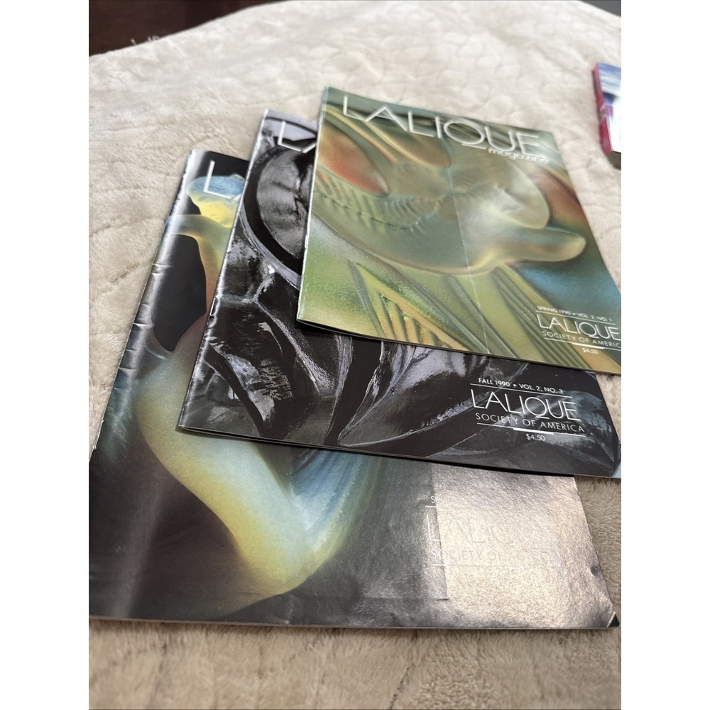 Lalique Society of America Magazine Lot 6 w/case - Picture 5 of 7